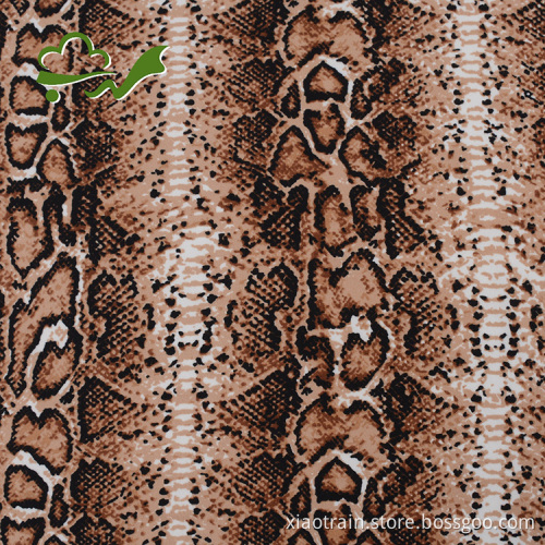Single Jersey polyester DTY printed brushed knit fabric